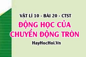 Gia tốc hướng tâm là gì? Công thức tính gia tốc hướng tâm, tốc độ và tốc độ góc của chuyển động tròn - Vật lí 10 bài 20 CTST